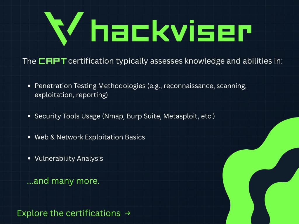 Hackviser CAPT Review: A Developer's Perspective on Getting Certified (Published on tomravn.com)